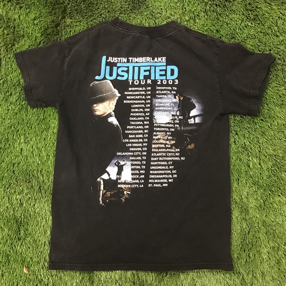 2003 Justin Timberlake Tour Band Tee T-shirt - Picture 4 of 8
